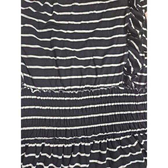 Time & Tru Maxi Dress black and white striped Plus Size 2X - Picture 6 of 6